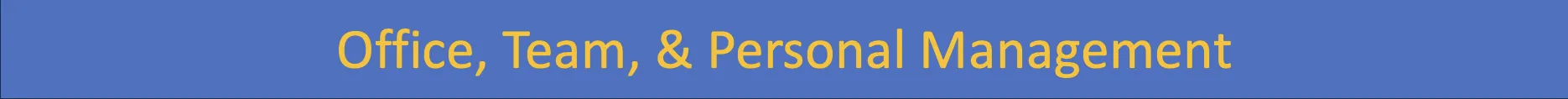 Office, Team, & Personal Development Banner