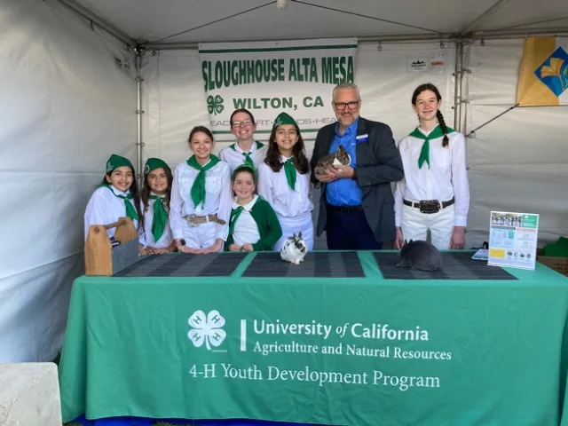 Sloughhouse 4-H with rabbits.
