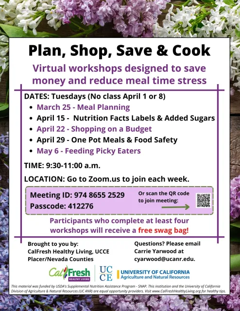 02-25 Nutrition Workshop Flyer