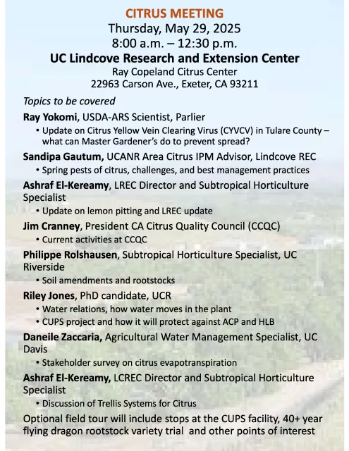 Citrus Meeting Flyer