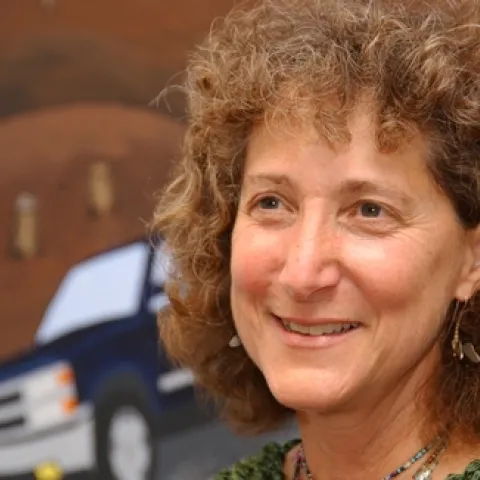 ENTOMOLOGIST-ARTIST Diane Ullman served as a juror for "The Consilience of Art and Science Exhibit," to run Jan. 14-Feb. 27 at the Pence Gallery, Davis. Ullman and Davis artist Donna Billick co-founded and co-direct the UC Davis Art/Science Fusion Program. (Photo by Kathy Keatley Garvey)