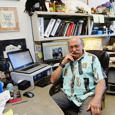 Forensic entomologist Robert "Bob" Kimsey of the UC Davis Department of Entomology and Nematology. (Photo by Kathy Keatley Garvey)