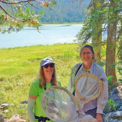 Kathy Biggs (left) and Sandra von Arb are co-authors of the newly published "Dragonflies (Anisoptera) of California."