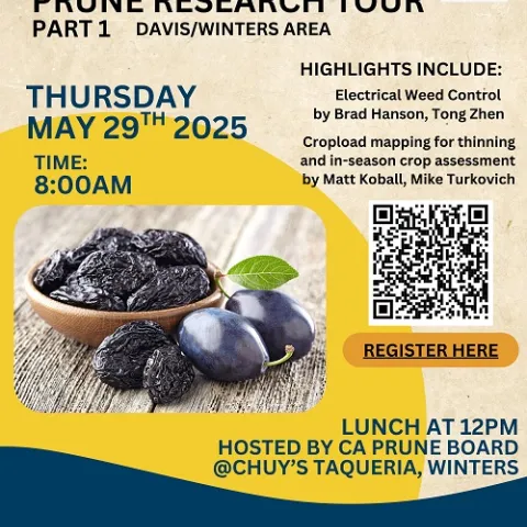 Prune Research Tour Part 1 Flyer - Thursday, May 29, 2025