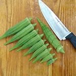 Okra_Heavy Hitter_Baker Creek Heirloom Seeds rareseeds_com