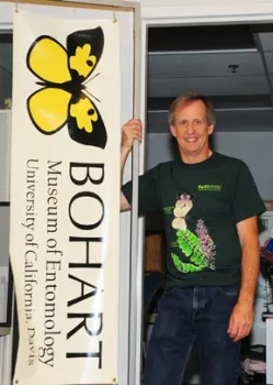Senior museum scientist Steve Heydon. (Photo by Kathy Keatley Garvey)