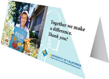 Thank you - table tent signage