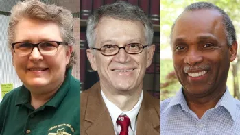 The new Honorary Members of ESA: Melody Keena, Walter Leal and Alvin Simmons. (Photo courtesy of ESA)