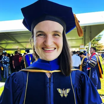 Meet Dr. Charlotte Herbert Alberts. She now has a doctorate in entomology.