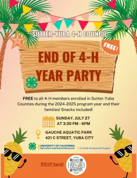 4-H End of Year Party