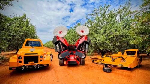 Orchard machinery retrofitted for autonomous operation